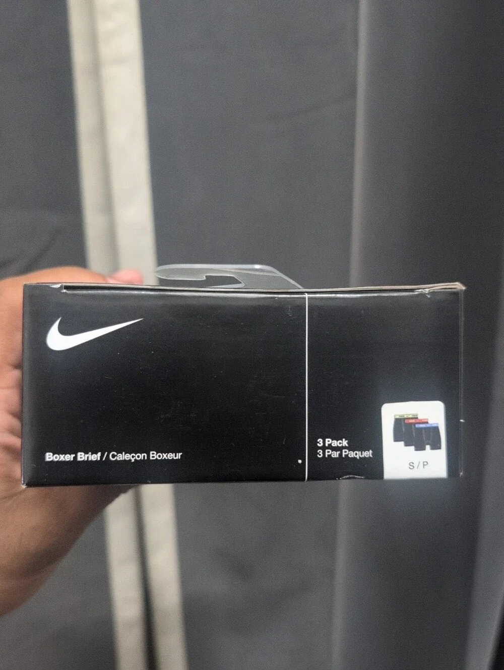 Nike mens  Boxer Brief 3-Pack - Black, Blue, Coral/Orange, Mint Size Small NIB
